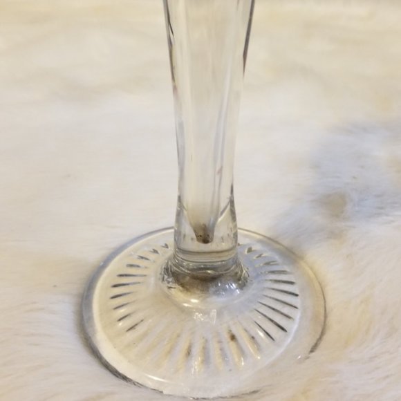 Hand Blown Thick Glass Tall Vase Vintage - Picture 5 of 8